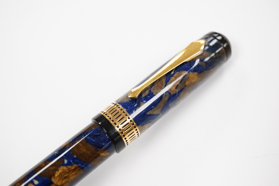 A Waterman Patrician in Turquiss with gold filled fittings and 14ct. gold Patrician nib